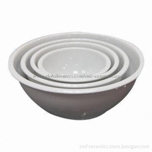 Pure White Porcelain Bowl Set, Suitable for Hotels, Comes in AB Grade